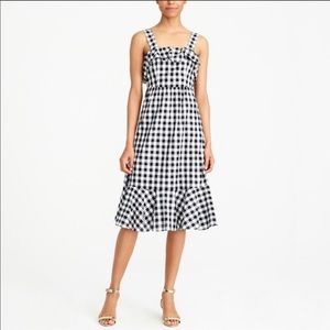 Black & White Gingham J.crew midi sundress